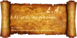 Légrády Adrienn névjegykártya